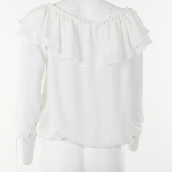 Michael Michael Kors Ruffled Off-the-Shoulder Peasant Top - Picture 4 of 5